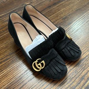 Gucci Suede Marmont Heel